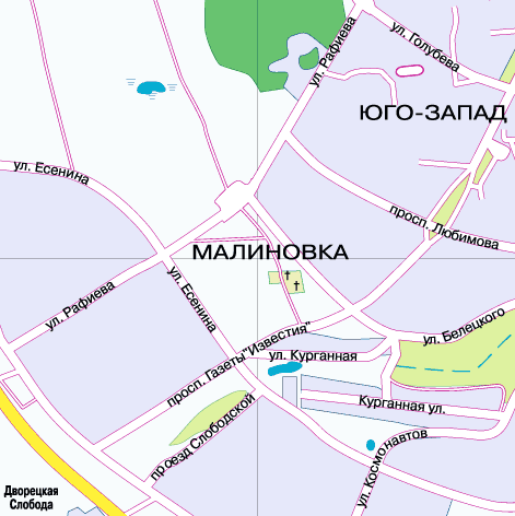 Карта минска малиновка