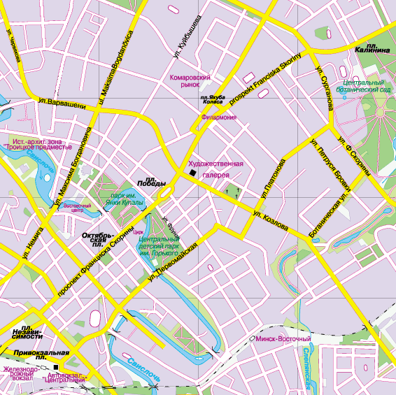Карта тц столица минск